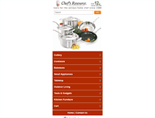 Tablet Screenshot of m.chefsresource.com